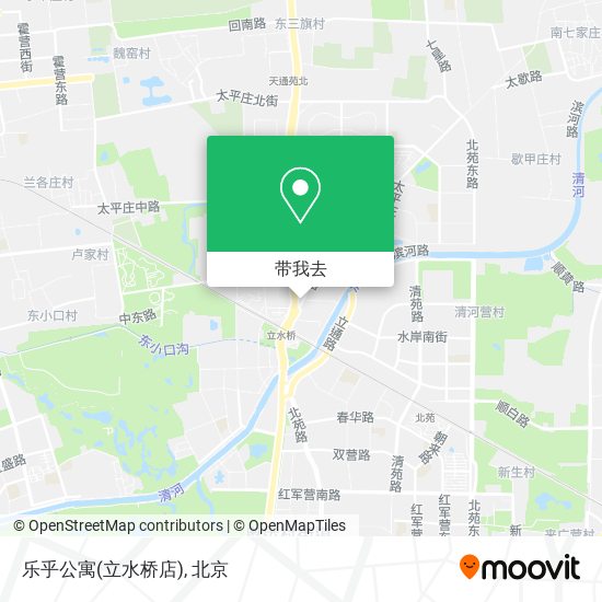乐乎公寓(立水桥店)地图