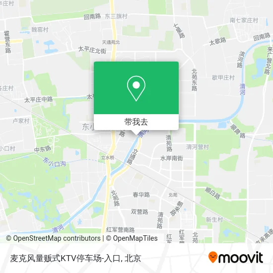 麦克风量贩式KTV停车场-入口地图