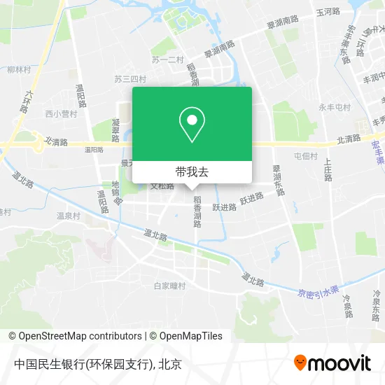 中国民生银行(环保园支行)地图