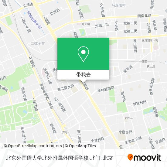 北京外国语大学北外附属外国语学校-北门地图