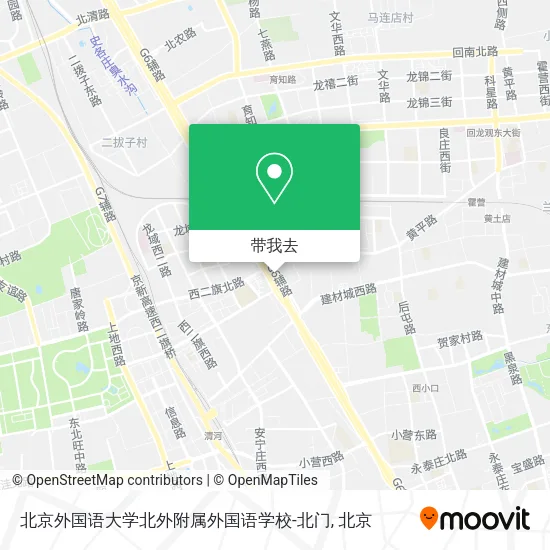 北京外国语大学北外附属外国语学校-北门地图