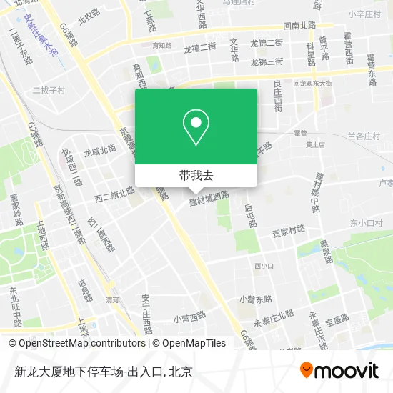 新龙大厦地下停车场-出入口地图