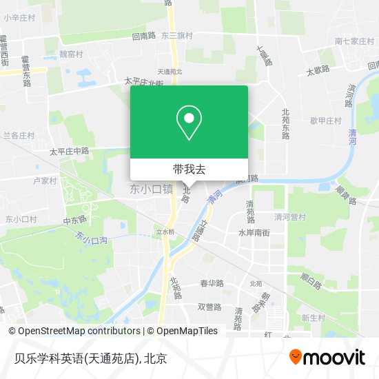 贝乐学科英语(天通苑店)地图