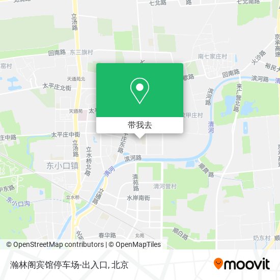 瀚林阁宾馆停车场-出入口地图