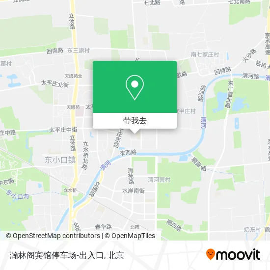 瀚林阁宾馆停车场-出入口地图