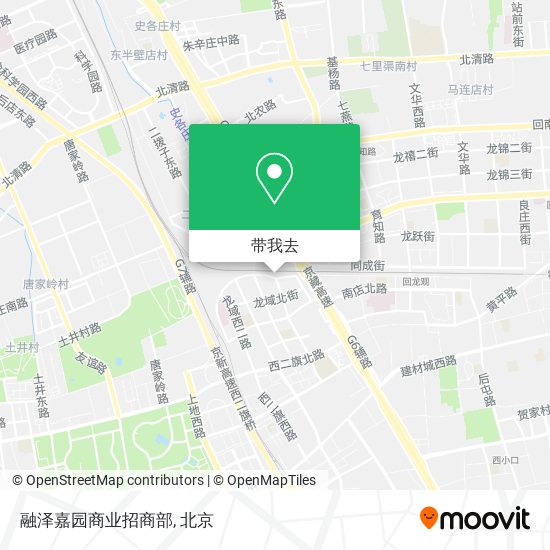 融泽嘉园商业招商部地图