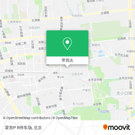霍营P R停车场地图