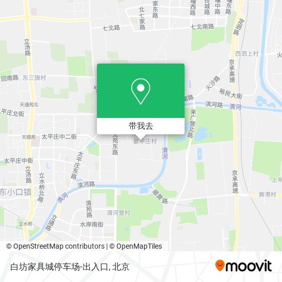 白坊家具城停车场-出入口地图