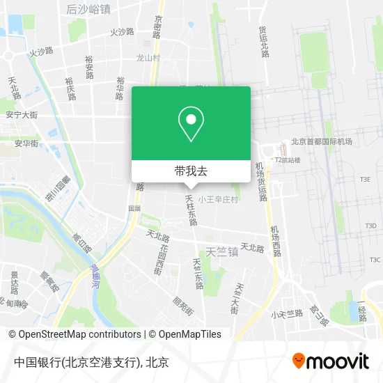 中国银行(北京空港支行)地图