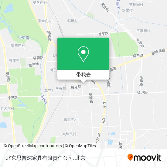 北京思普深家具有限责任公司地图