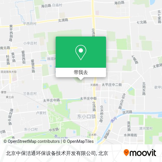 北京中保洁通环保设备技术开发有限公司地图