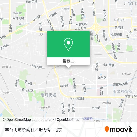 丰台街道桥南社区服务站地图