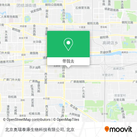 北京奥瑞泰康生物科技有限公司地图