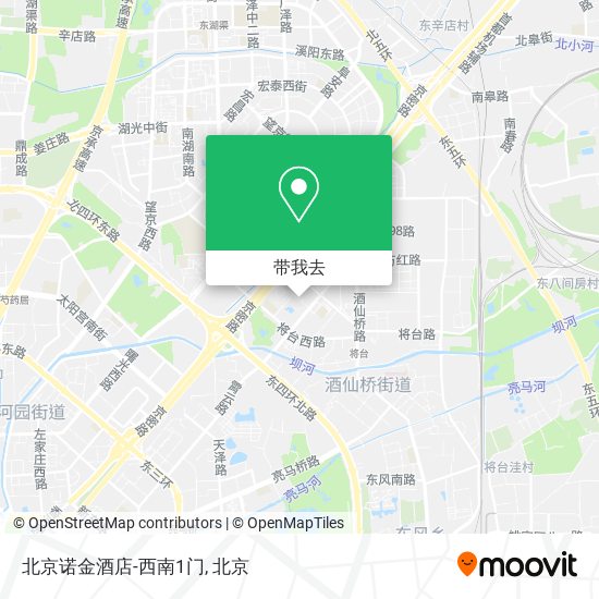 北京诺金酒店-西南1门地图