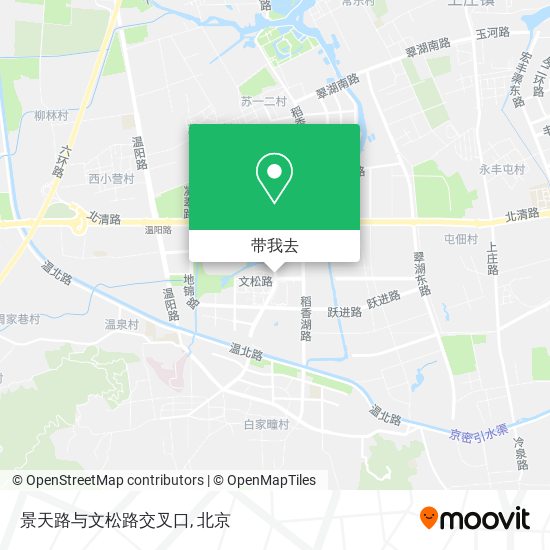 景天路与文松路交叉口地图