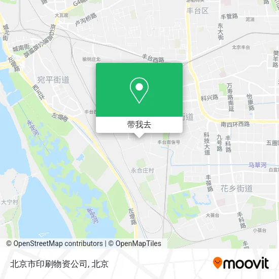 北京市印刷物资公司地图