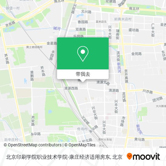 北京印刷学院职业技术学院-康庄经济适用房东地图