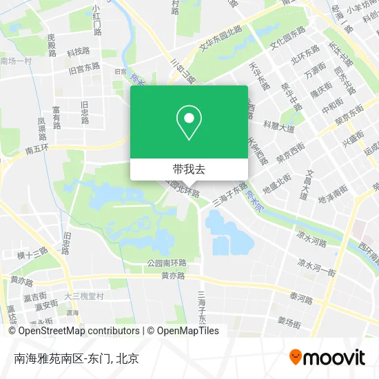 南海雅苑南区-东门地图