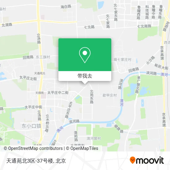 天通苑北3区-37号楼地图