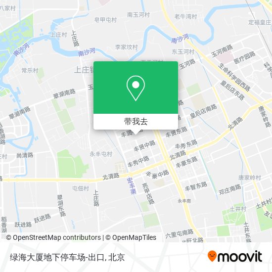 绿海大厦地下停车场-出口地图