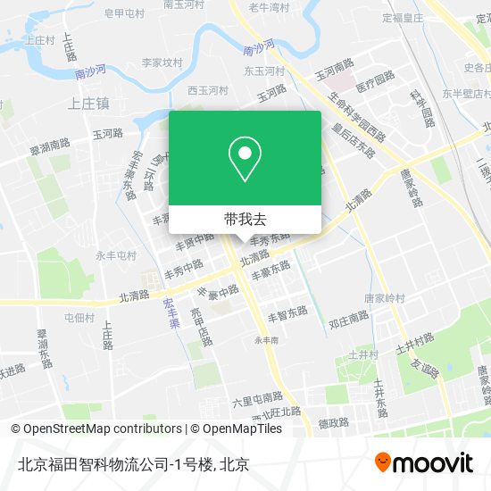 北京福田智科物流公司-1号楼地图