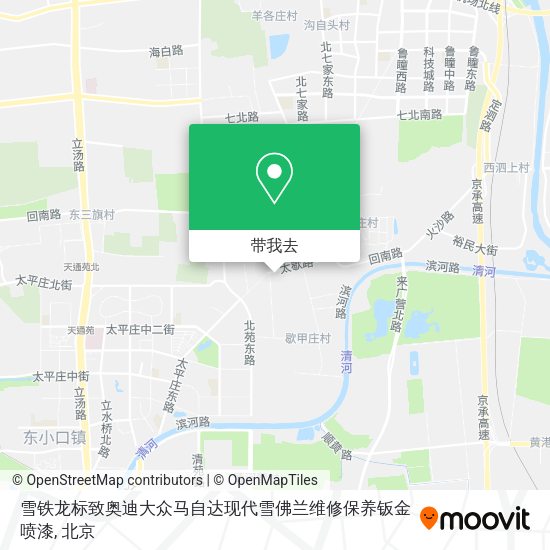 雪铁龙标致奥迪大众马自达现代雪佛兰维修保养钣金喷漆地图