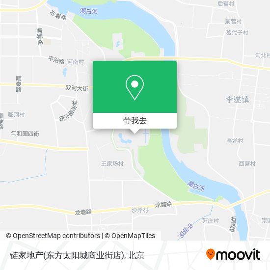 链家地产(东方太阳城商业街店)地图