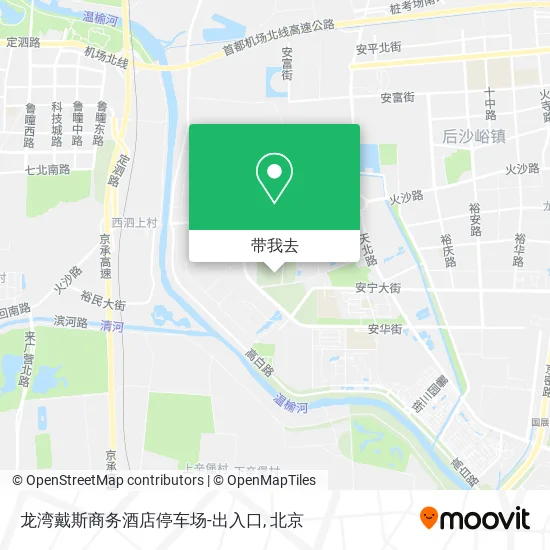 龙湾戴斯商务酒店停车场-出入口地图