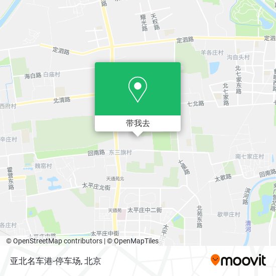 亚北名车港-停车场地图