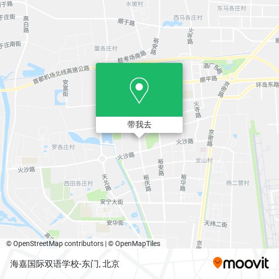 海嘉国际双语学校-东门地图