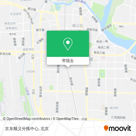 京东顺义分拣中心地图