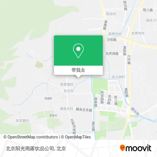北京阳光雨露饮品公司地图