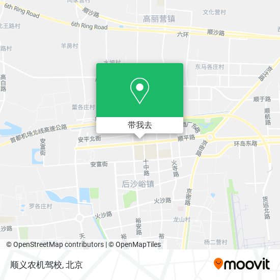 顺义农机驾校地图