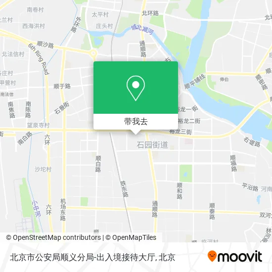 北京市公安局顺义分局-出入境接待大厅地图