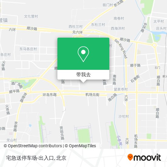 宅急送停车场-出入口地图