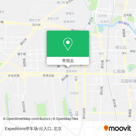Expeditors停车场-出入口地图