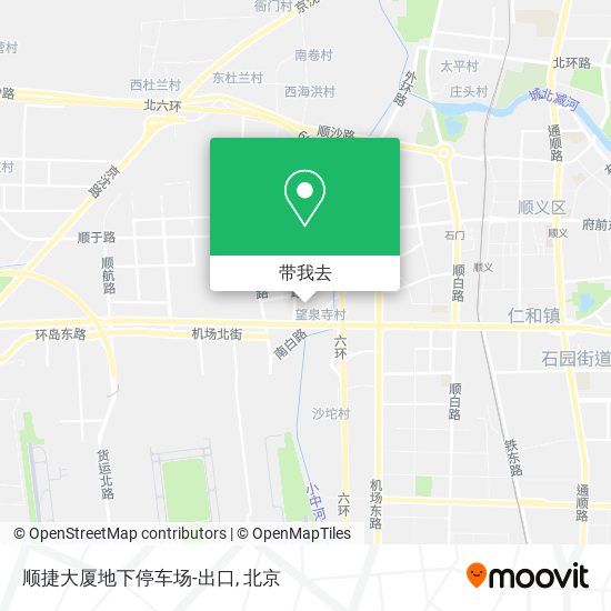 顺捷大厦地下停车场-出口地图