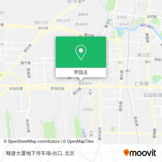 顺捷大厦地下停车场-出口地图
