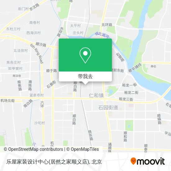 乐屋家装设计中心(居然之家顺义店)地图
