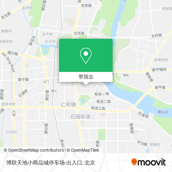 博联天地小商品城停车场-出入口地图