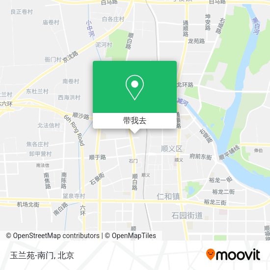 玉兰苑-南门地图