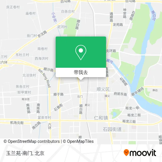 玉兰苑-南门地图