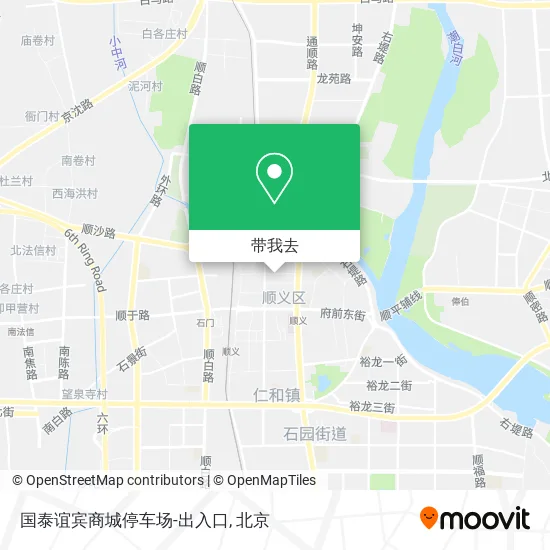 国泰谊宾商城停车场-出入口地图