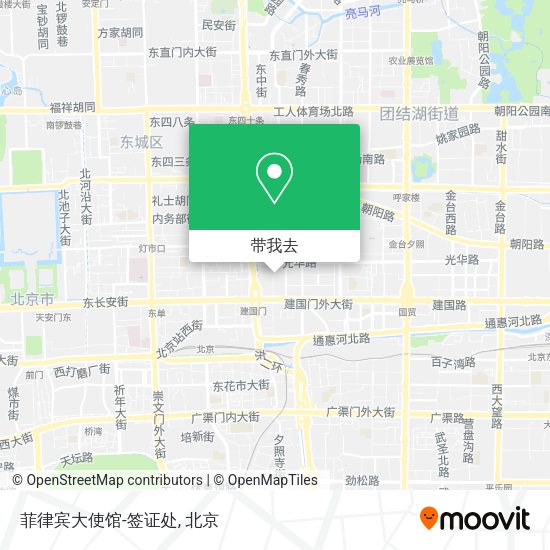 菲律宾大使馆-签证处地图