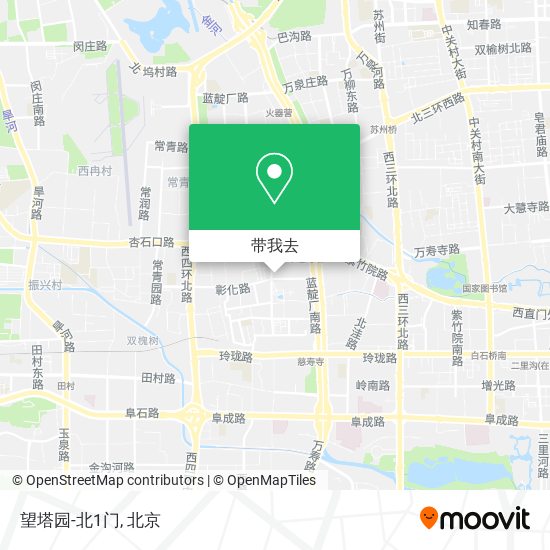 望塔园-北1门地图