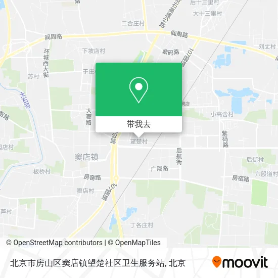 北京市房山区窦店镇望楚社区卫生服务站地图