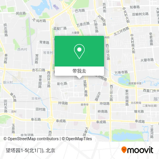 望塔园1-5(北1门)地图