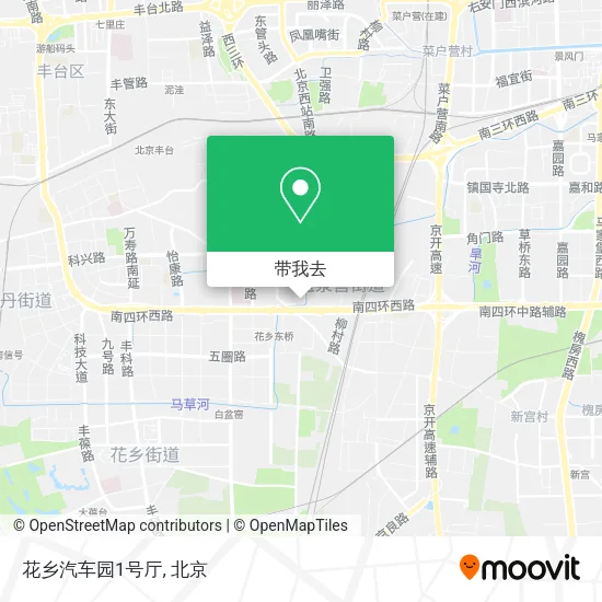 花乡汽车园1号厅地图