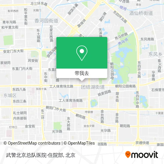 武警北京总队医院-住院部地图