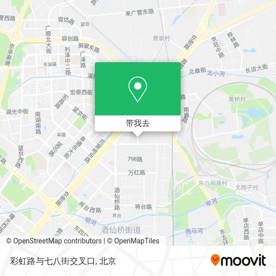 彩虹路与七八街交叉口地图